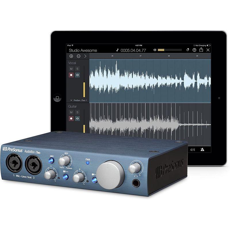 PreSonus AudioBox iTwo USB iPadオーディオ・インターフェース 24Bit 96kHz 2入力 2出力 Stud