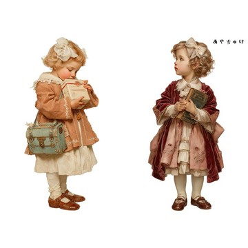 【9 月新作】08-146-0179 人物貼紙 幻想復古浪漫喫茶