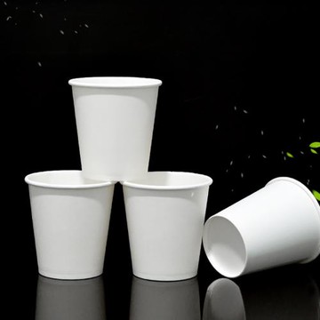 10oZ/340ML一次性奶茶紙杯咖啡打包杯外帶純白色加厚熱飲加硬杯子