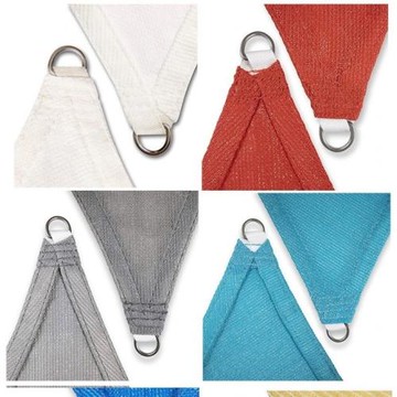 出售米白色遮陽帆零售遮陽帆180克三角形四角形3*4