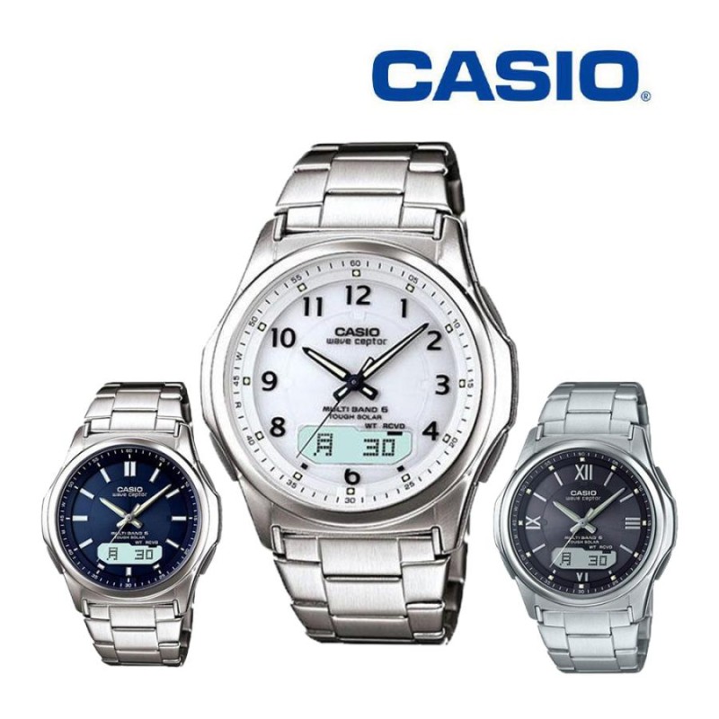 国内配送】 CASIO カシオ メンズ腕時計 シルバー 薄型 軽量 econet.bi