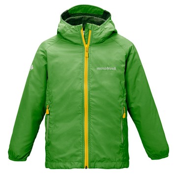├登山樂┤日本 mont-bell Light Shell Hooded Jkt Ks 幼童夾克 綠 # 1106804GN
