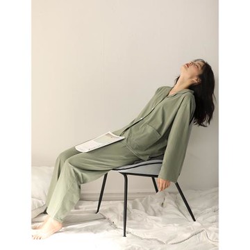 2025年新款睡衣女春秋純棉長袖氣質甜美可外穿高級感家居服套裝