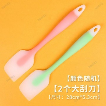 臺灣熱賣⚡烘焙周邊 烘焙用具組硅膠刮刀廚房烙餅烘焙一體式刮刀耐高溫大號刮奶油雪花酥工具 烘焙用具