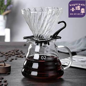 【雲朵手衝壺】咖啡壺套裝 手衝咖啡壺 濾杯 分享壺 玻璃材質 可定製LOGO 辦公室家用 精品咖啡器具