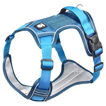 H型反光胸背帶 - 517款（湖藍）  M(脖圍43~55cm 胸圍40~65cm)  1個