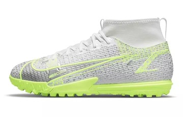 MERCURIAL SUPERFLY 8 ACADEMY TF GS METALLIC SILVER VOLT