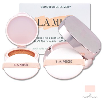 《LA MER 海洋拉娜》奇蹟煥采氣墊粉霜 24g（12g x 2）-01 Pink Porcelain