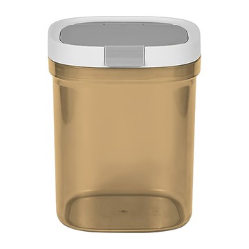 艾米購物 奶粉分裝盒 約680g奶粉 中 1.3L 300g 茶色 密封防潮 附磁吸湯匙  1個