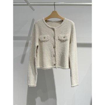 MM商場同款2025秋季新款氣質百搭減齡小香風針織外套女55F8130462