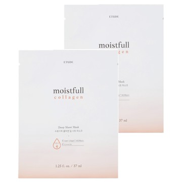 ETUDE 水足感膠原高保濕精華霜面膜  1入  2片