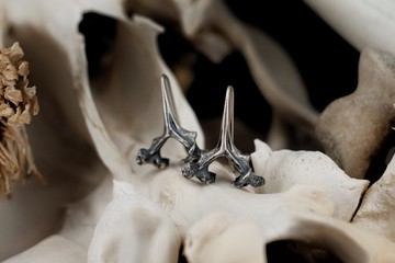 【山骸紀】汐之彼岸—貓脊椎勾式耳環