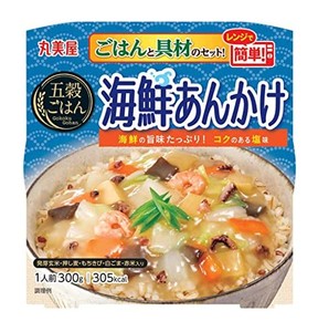 丸美屋食品工業 レンジで簡単! 五穀ごはん 海鮮あんかけ 300G×6個