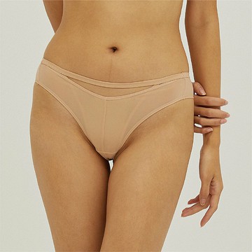 微纖系列 中腰 性感 雪紡 無痕三角內褲