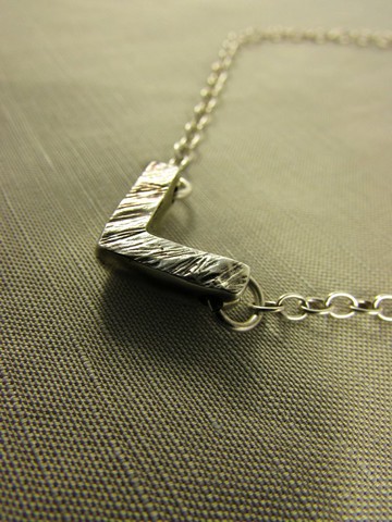 V necklace_V項鍊 | 設計師手工 純銀個性項鍊 生日禮 男女對鍊