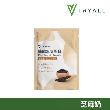 [台灣 Tryall] 機能植物蛋白飲-日日燦光 芝麻奶 (30g/袋)