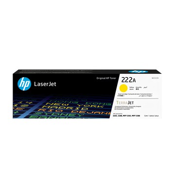 HP 222A原廠碳粉匣 W2222A 適用多款HP LaserJet印表機 色彩鮮明 列印品質穩定  黃色  1入