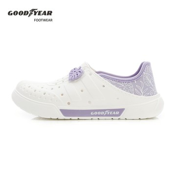 GOODYEAR 女款輕便兩穿洞洞鞋-白紫 / GAWP52729