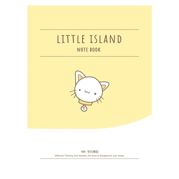 小島朋友16K厚空白平裝筆記-貓