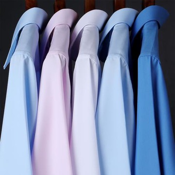 正裝男士莫代爾襯衫西裝長袖白色短袖代東襯衣結婚伴郎男免燙抗皺