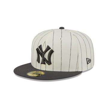 NEW ERA 男女 59FIFTY 59FIFTY PACK - STRIPES 紐約洋基 白/石墨 NE14889218