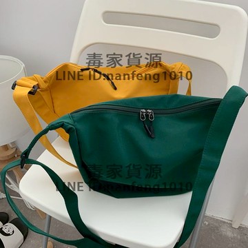 日系文藝小清新潮防水尼龍胸包女小包簡約百搭側背斜背包【毒家貨源】【不二雜貨】