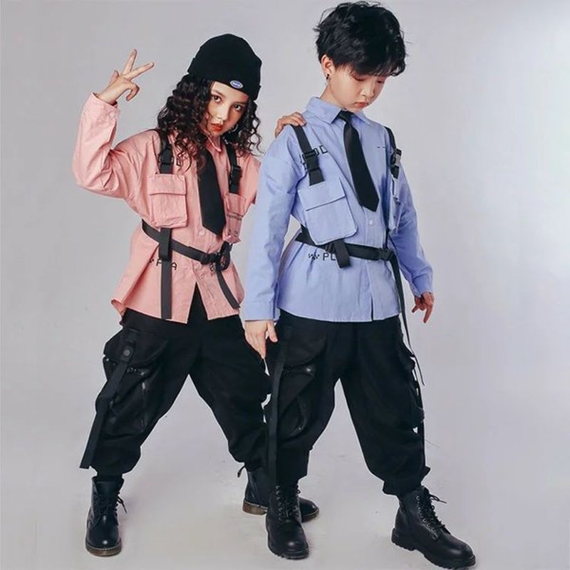 キッズダンス 衣装 シャツ トップス キッズ ダンス カーゴパンツ ヒップホップ ダンスファッション ダンス衣装 女の子 ガールズ 動きやすい ジャズ ダンス パンツ 通販 Lineポイント最大get Lineショッピング