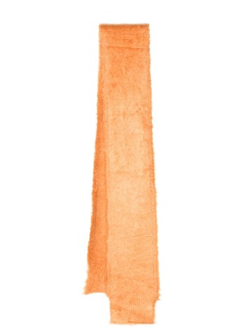 Jil Sander - textured silk scarf - unisex - Silk - One Size - Orange