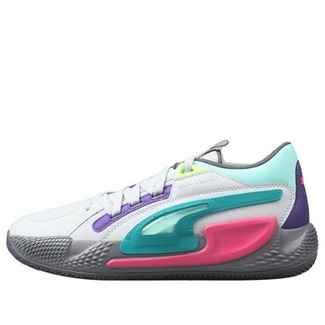 PUMA Court Rider Chaos Daytona Basketball Shoes 'White-Cool Light Gray'