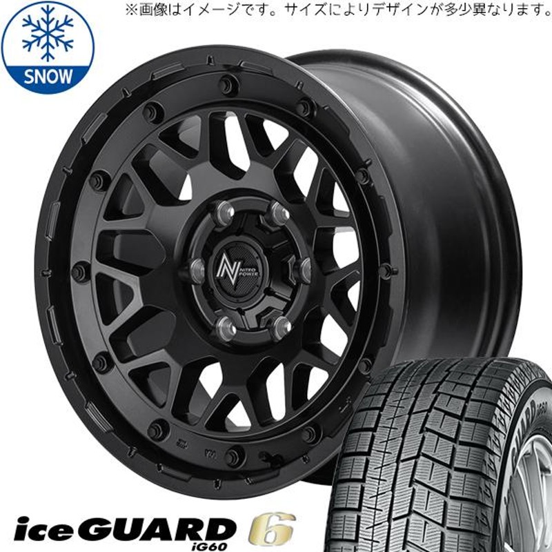 195/65R16 スタッドレスタイヤホイールセット ライズ etc (YOKOHAMA iceGUARD6 u0026 NITROPOWER M29  STINGER 5穴 100) | LINEショッピング