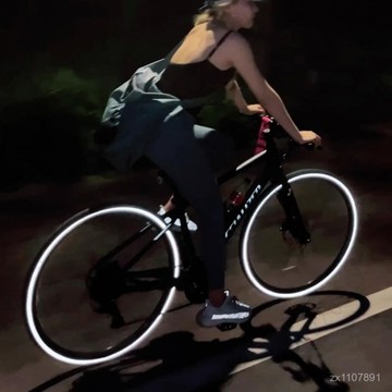 臺南出貨 公路車輪轂夜光反光貼警示貼山地自行車夜騎行輪胎輪圈裝飾反光條 E M C