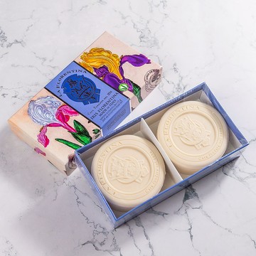 【手工皂禮盒】義大利手工香氛皂115g 2入禮盒組-佛羅倫斯鳶尾花