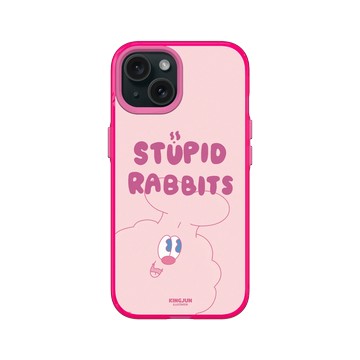 iPhone 15 Clear 粉漾桃 - KINGJUN - Hello STUPID RABBITS！