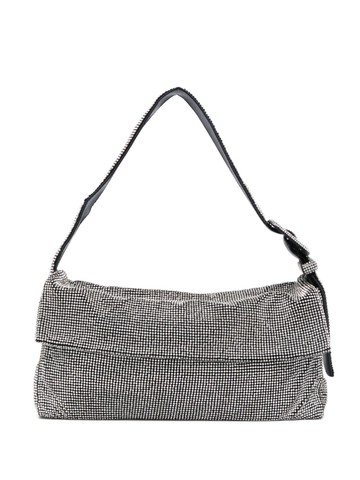 Benedetta Bruzziches - Vitty La Grande shoulder bag - women - Silk Satin/Zamak/Aluminium/Crystal - One Size - Silver