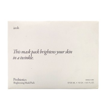 Aroh 益生菌亮白面膜，柔軟服貼，促進修復，提亮膚色  10片  1組