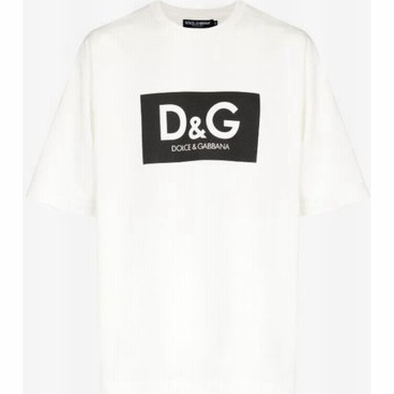 ドルチェ ガッバーナ Dolce Gabbana メンズ Tシャツ ボックスロゴ トップス Box Logo Cotton T Shirt White 通販 Lineポイント最大0 5 Get Lineショッピング
