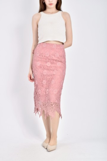 (M) 【作珩私服】mercci22質感花紋粉色長裙