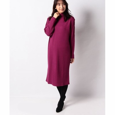 Benetton ベネトン レディース ウール長袖ハイネックニットワンピース レディース ブラック 通販 Lineポイント最大get Lineショッピング