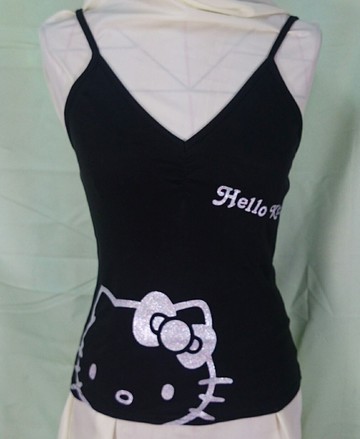 【震撼精品百貨】Hello Kitty 凱蒂貓 背心 銀臉 震撼日式精品百貨