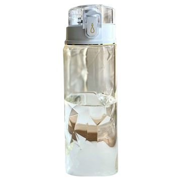 LUDAVI 鑽石水瓶 500ML  白透明閃金  1個
