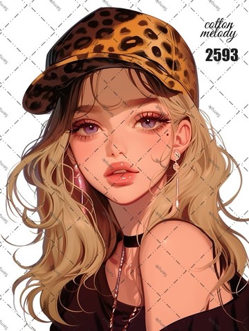 original sticker no.2593 人物貼紙 原創貼紙 原創人物貼紙 裝飾貼紙 cotton melody