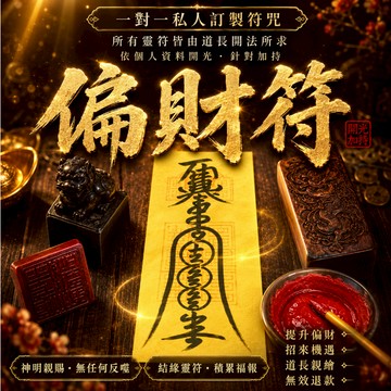 偏財符 招意外之財 化解破財風險 增強機遇與貴人運 投資收益 彩票 兼職收入 適合經商 八大生意 投資或副業人群