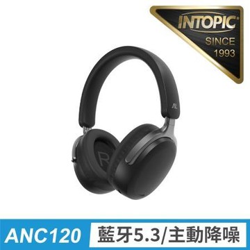 廣鼎INTOPIC靜謐主動降噪無線頭戴耳機/JAZZ-ANC120/黑