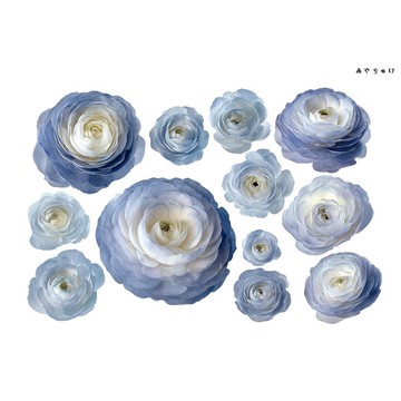 【10月新品4】20-22-0224 裁切紙・拼貼素材 陸蓮花