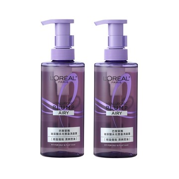 (免運)【L'Oréal Paris巴黎萊雅】玻尿酸水光豐盈洗髮露440ml 兩入組 公司貨