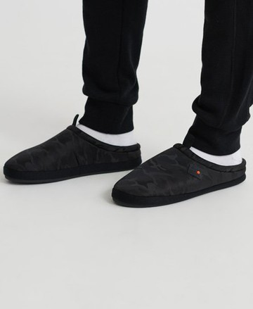 Superdry Men's Men's Cooper Mule Slippers Grey / Black Camo - Size: L