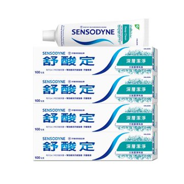 舒酸定 長效抗敏-深層潔淨 100g*4支