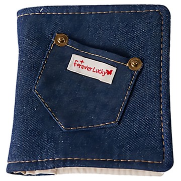 韓系復古y2k牛仔風小卡收納簿  深藍色  1個