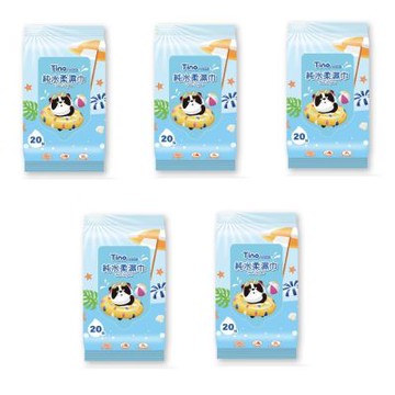 Tino純水柔濕巾(20抽X5包)