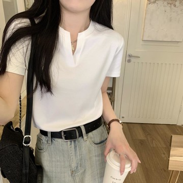 【missy shop】都會女子V領上衣-50336